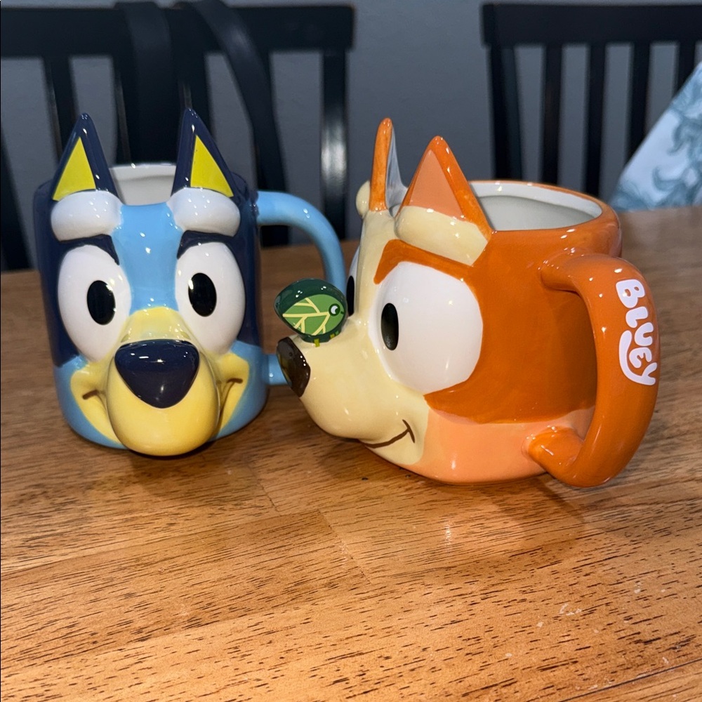 Bluey Character Ceramic Mug - Orange & Blue Styles